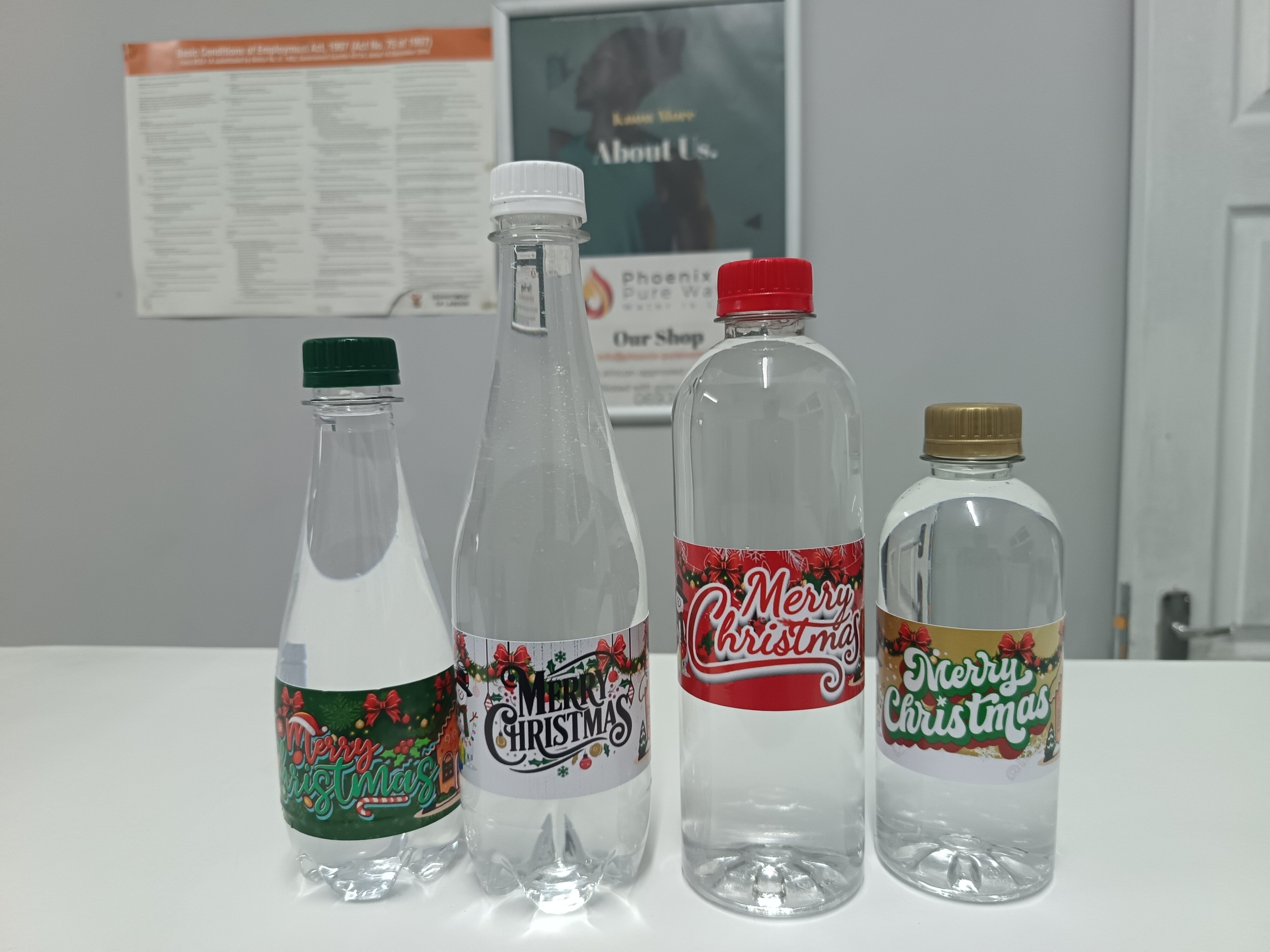 24 Pack-Christmas Customized Bottles